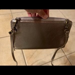 Sak 3-In -1  champagne Wallet Wristlet crossbody